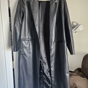 Elegant Black Women's Long Coat